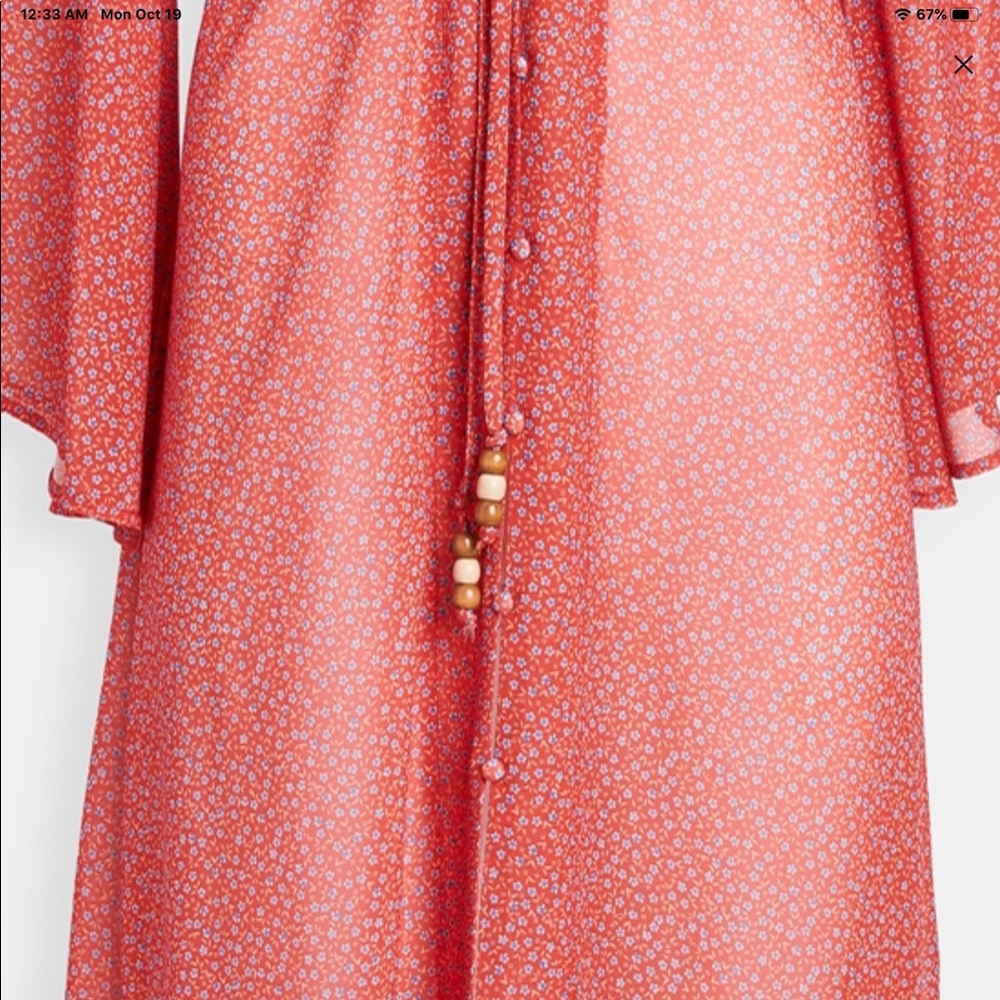 🌟Kimono in Red Floral Small - Picture 12 of 16